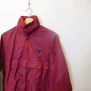 PONY 90's Nylon Shell Half Zipup Pullover Jacket  Dark red size S