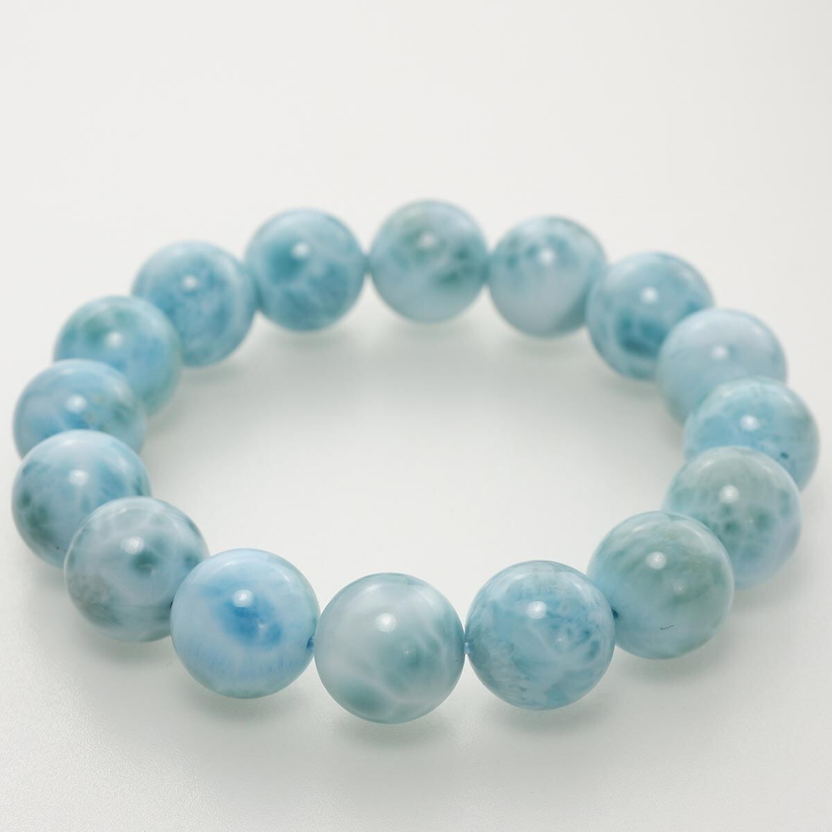 ラリマー ブレスレット 13mm 一点物 111-56536