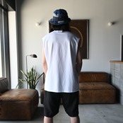 KUON / Boro Patched Sleeveless Top