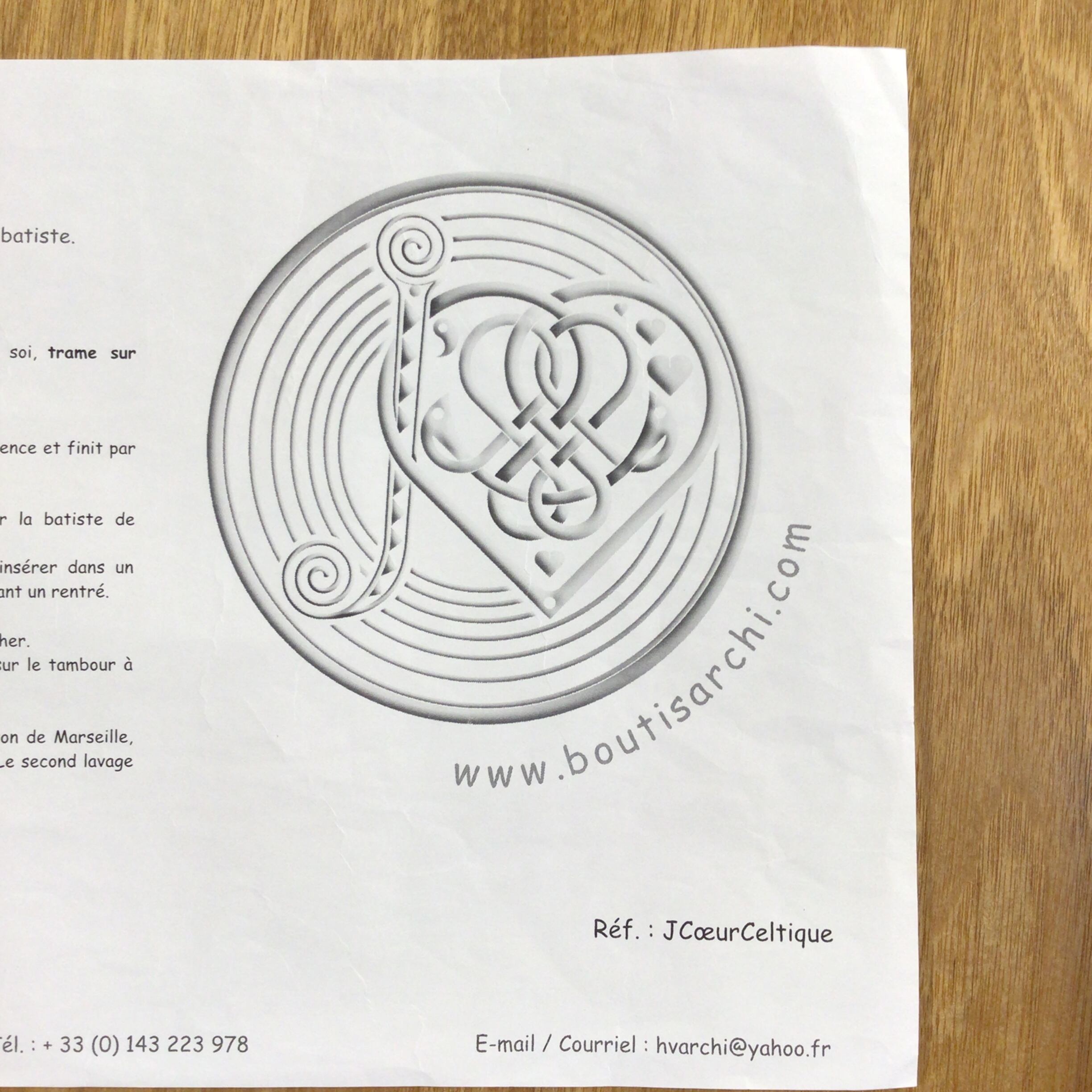 Hubert Valeri ブティ*キット⑱J'♡ CELTIQUE