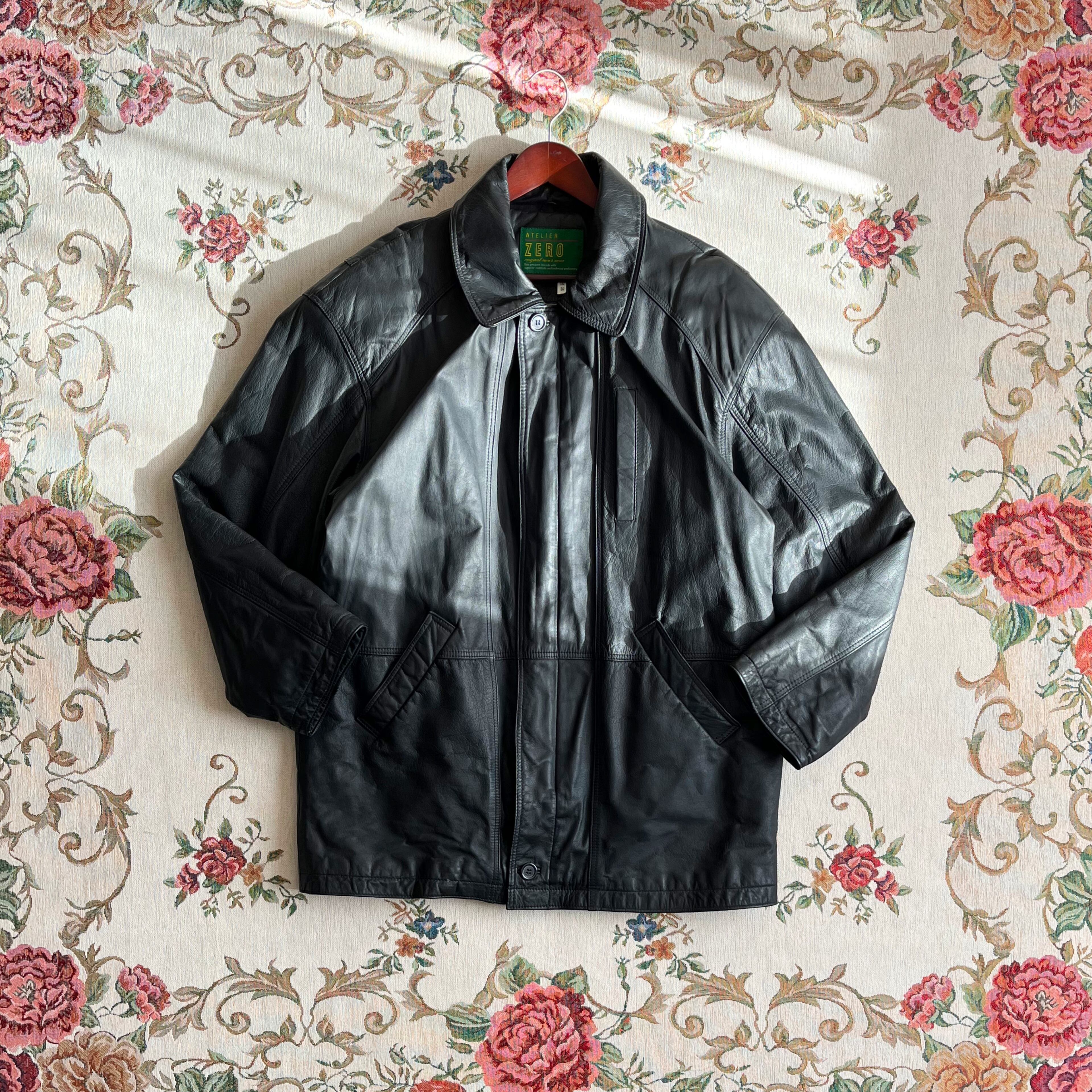 KOREA vintage cowhide leather jacket