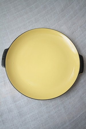 Villeroy & Boch Mettlach Black & Yellow Plate / France Saar 1950s big