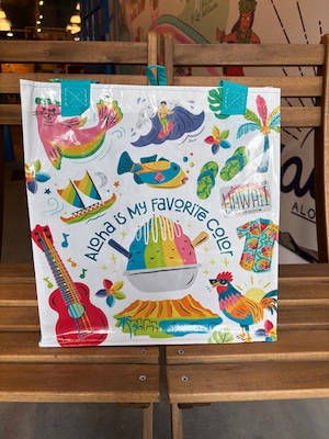 ハワイの人気商品を安心の国内配送で!【フードランド/Foodland】エコバッグ 防水 ジムバッグ トートバッグ トロピカル HAWAII