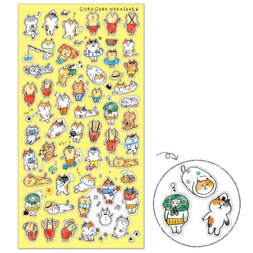 ごろごろにゃんすけ ペタンコシール 77892 プチプチ にゃんすけ ごろごろにゃんすけ ペタンコシール 77892 プチプチ にゃんすけ