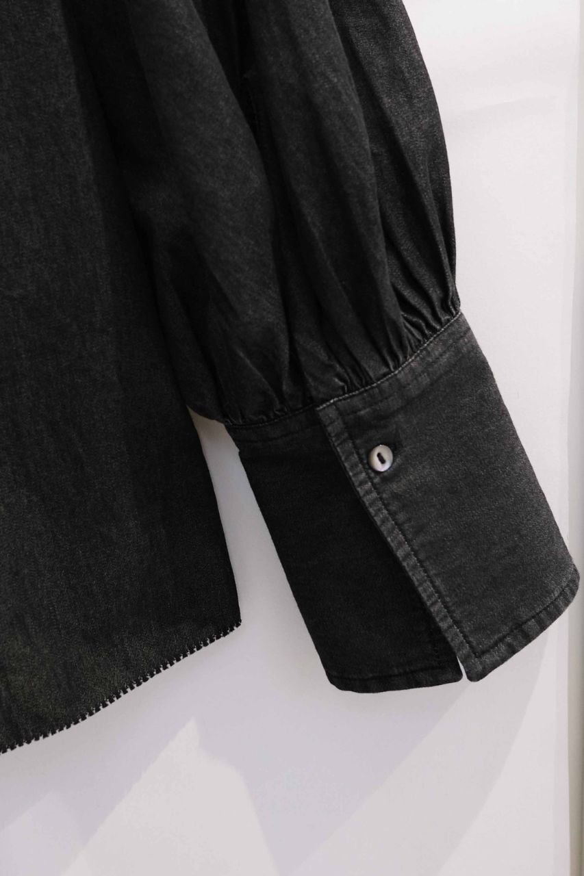 予約商品》〔SGN0779〕デニムピンタックブラウス | AAYUSHI