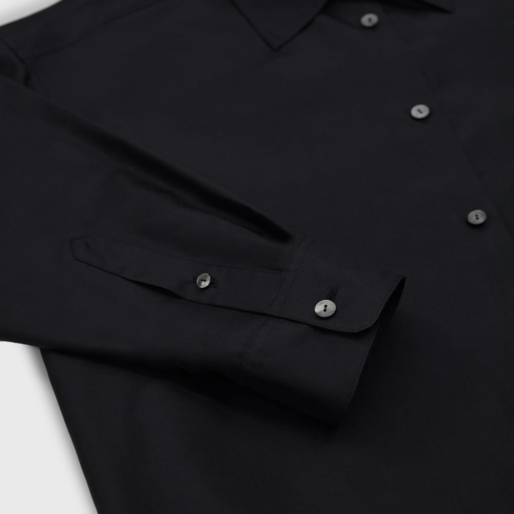 ARCH THEWOOL SILK SHIRT BLACK