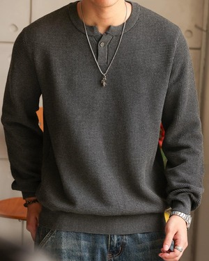 Retro Knit Sweater T-Shirt  K0358