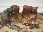切り株くまのペア　ソルト＆ペッパー（剥がれあり）栓なし 画像7