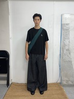 Nothingnoth Contrast Stitch Denim Pants