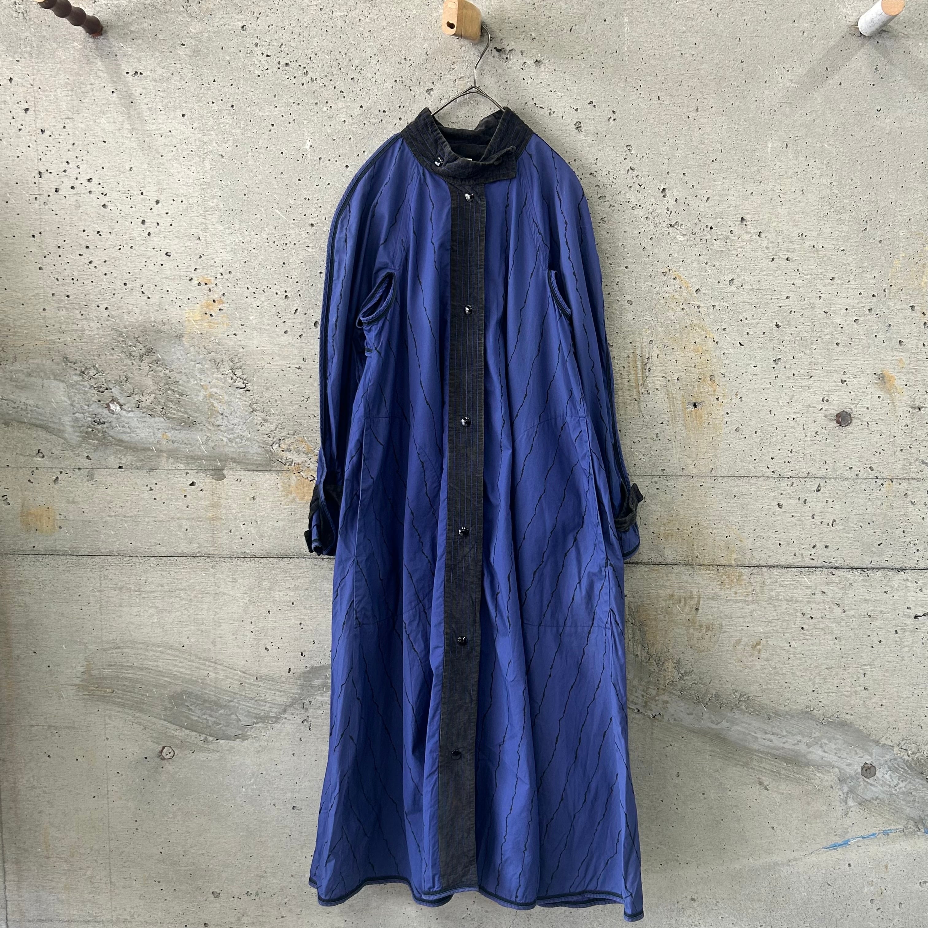 Blue purple light long coat