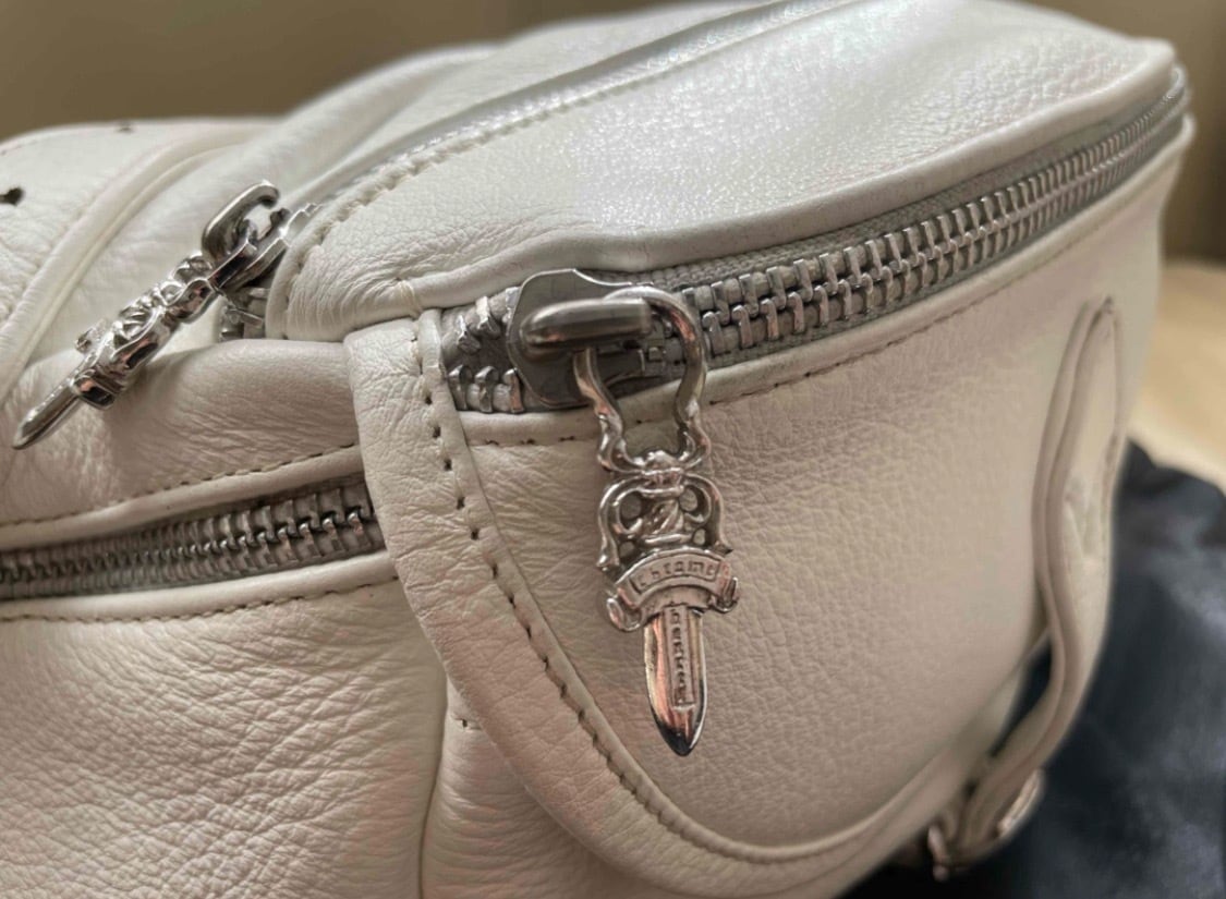 CHROME HEARTS クロムハーツ スナットパック ホワイト バッグ