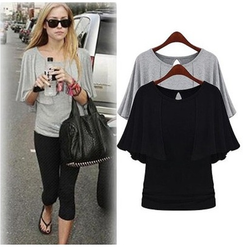 【大きいサイズM-4XL】ファッション/人気Ｔシャツ♪ブラック/グレー2色展開◆seaofn-127257