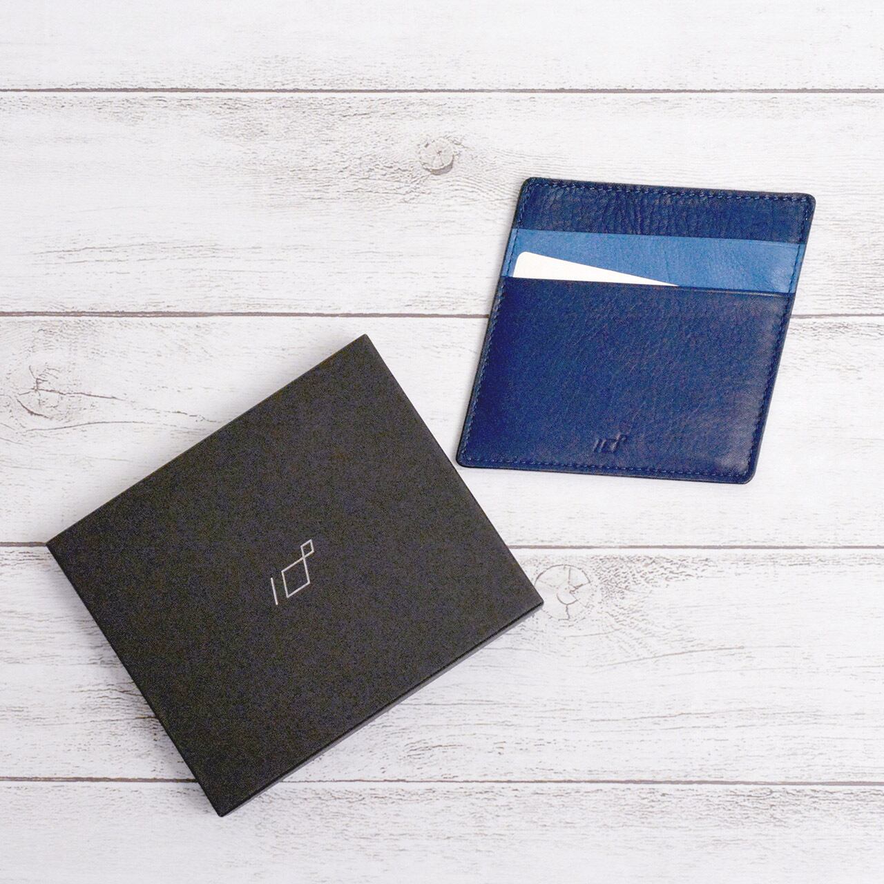 C117 本革 藍染め 10°(じゅうど) パスケースカードホルダー | Kinuya