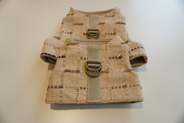 tweed wear harness  beige