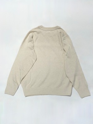 シサム工房Sisam Organic・オーガニックコットンニット　ラウンドネックTop・ECRm　26ASOKN0405