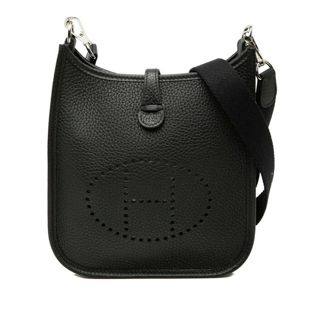 エルメス エブリンTPM 斜め掛け ショルダーバッグ ノワール ブラック トリヨンクレマンス レディース HERMES 【中古】