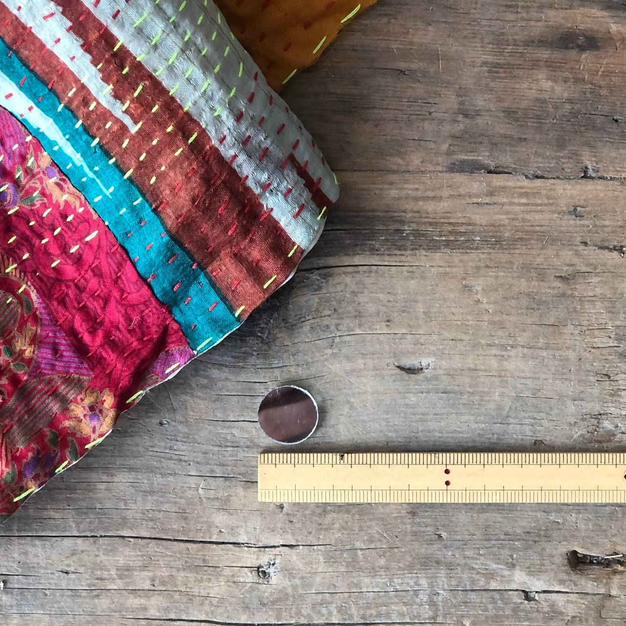 《no.01》1.6cm 丸鏡 ミラー刺繍