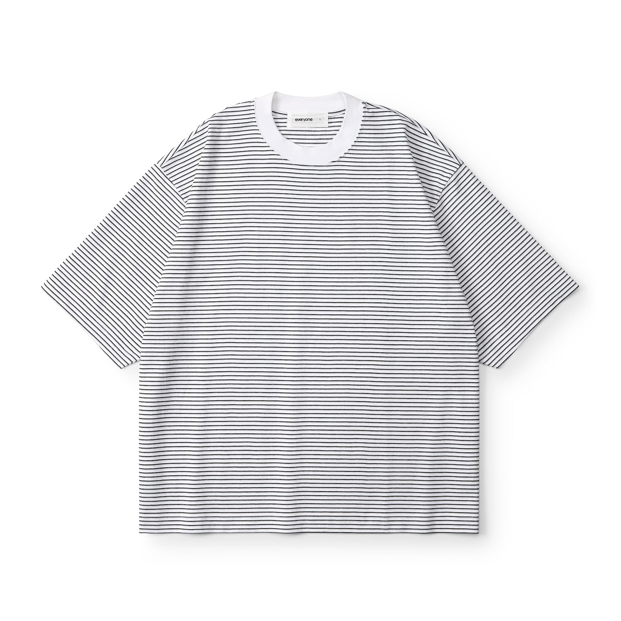 トップス everyone back logo og border long tee everyone back logo og border short sleeve tee shirt (WHITE) | everyone