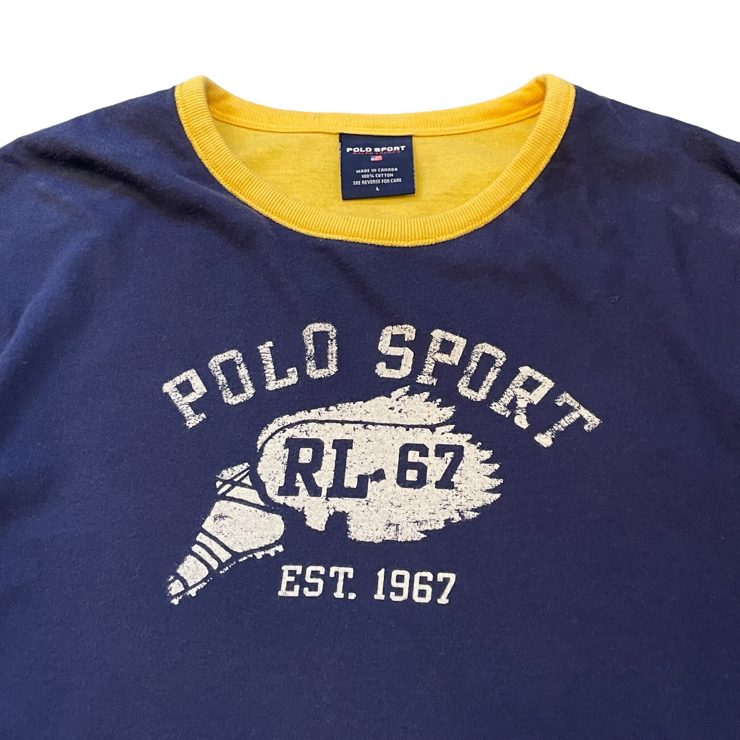 ポロスポーツ 90s 〜 00s フットボールTシャツ M スリランカ製 ポロスポーツ 90s 〜 00s フットボールTシャツ M スリランカ製