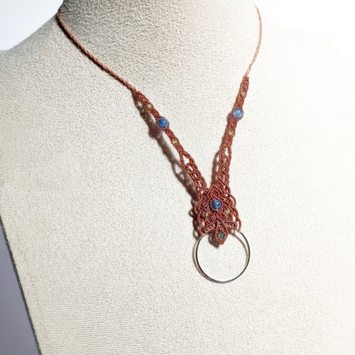 Glasses holder necklace / kyanite