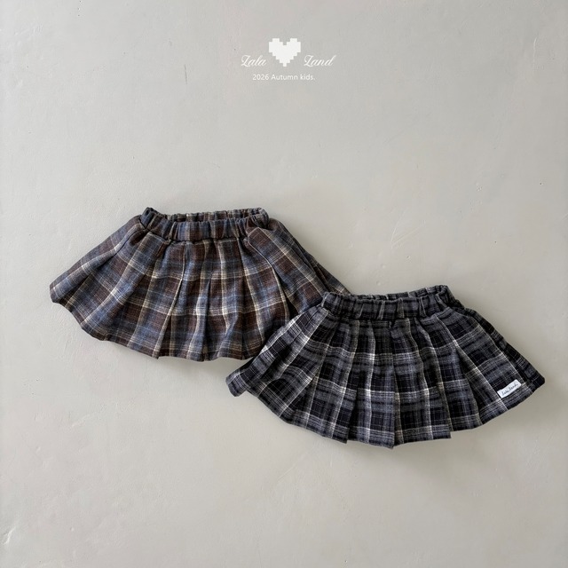 eve check skirt【lalaland】※9月下旬〜10月上旬発送予定