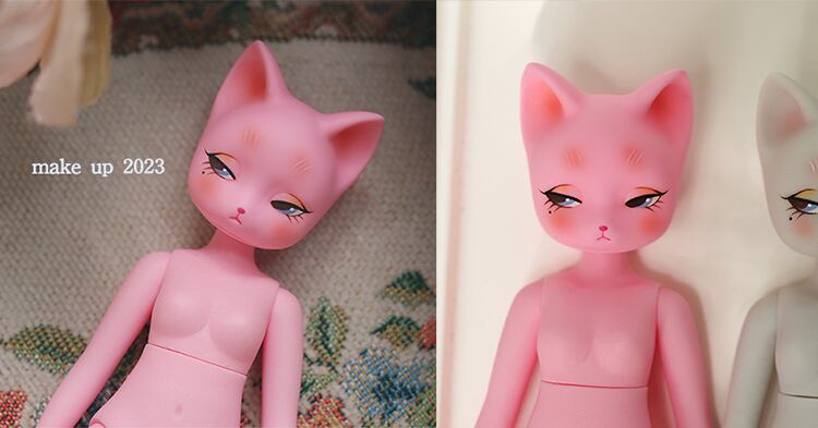 ⭐️期間限定再販⭐️（メイクつきドール本体）Pink Mariko Cat