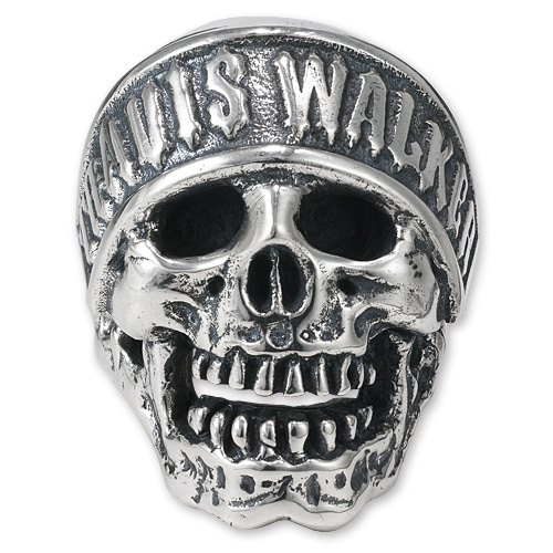 【TRAVIS WALKER　DOUBLE CROSS　トラヴィスワーカー　ダブルクロス　Ring　リング】ROCKERスカルリング ”TRAVIS WALKER”【送料無料】