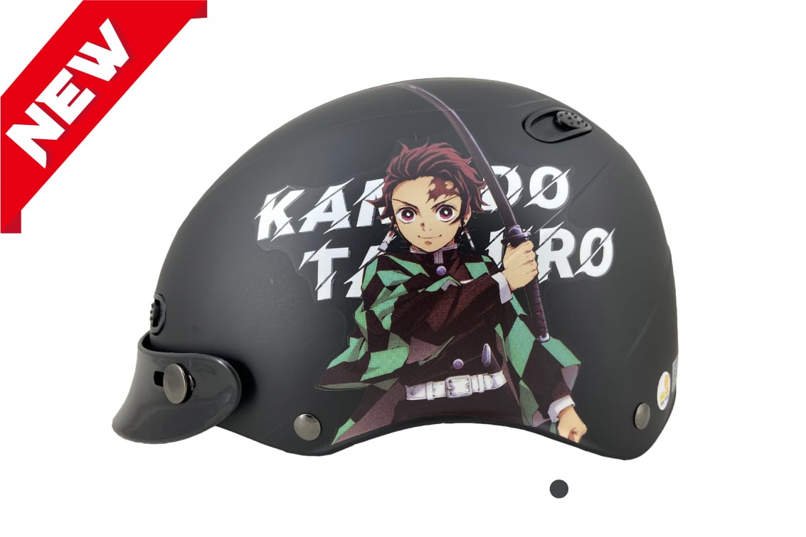 New 新登場 鬼滅の刃正規ライセンス品 鬼滅の刃 竈門 炭治郎 かまど たんじろう シルエット デザイン ハーフ ヘルメット シールド別売り ハーフヘルメット ステッカー バイク 自転車 Jwlsports New 新登場 鬼滅の刃正規ライセンス品 鬼滅の刃 竈門 炭治郎 かまど たんじろう シルエット デザイン ハーフ ヘルメット シールド別売り ハーフヘルメット ステッカー バイク 自転車 Jwlsports