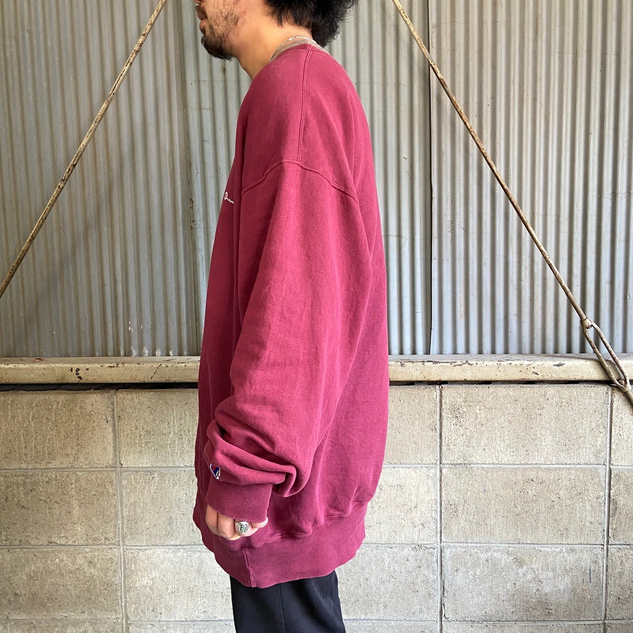 ビッグサイズ 90年代 Champion チャンピオン ロゴ刺繍 スウェット 