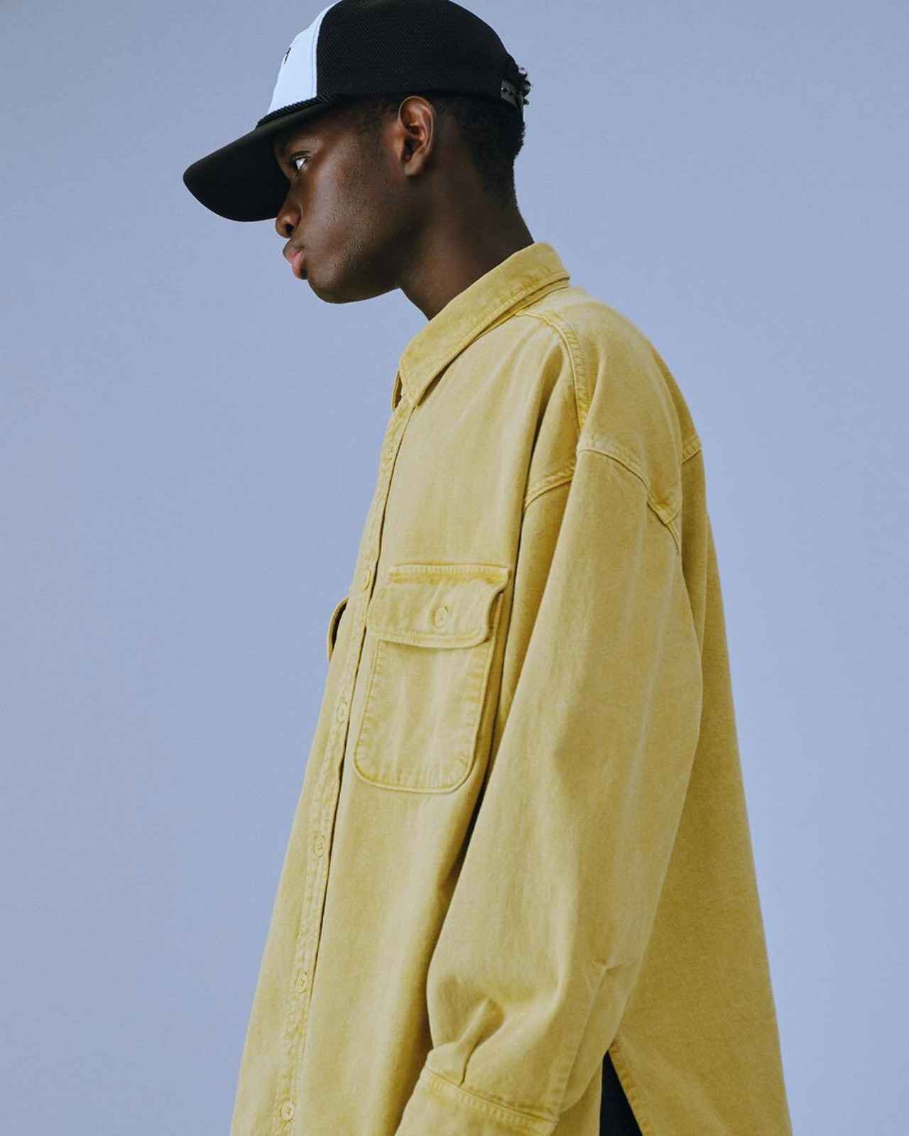 5 Panel Mesh Cap - White -