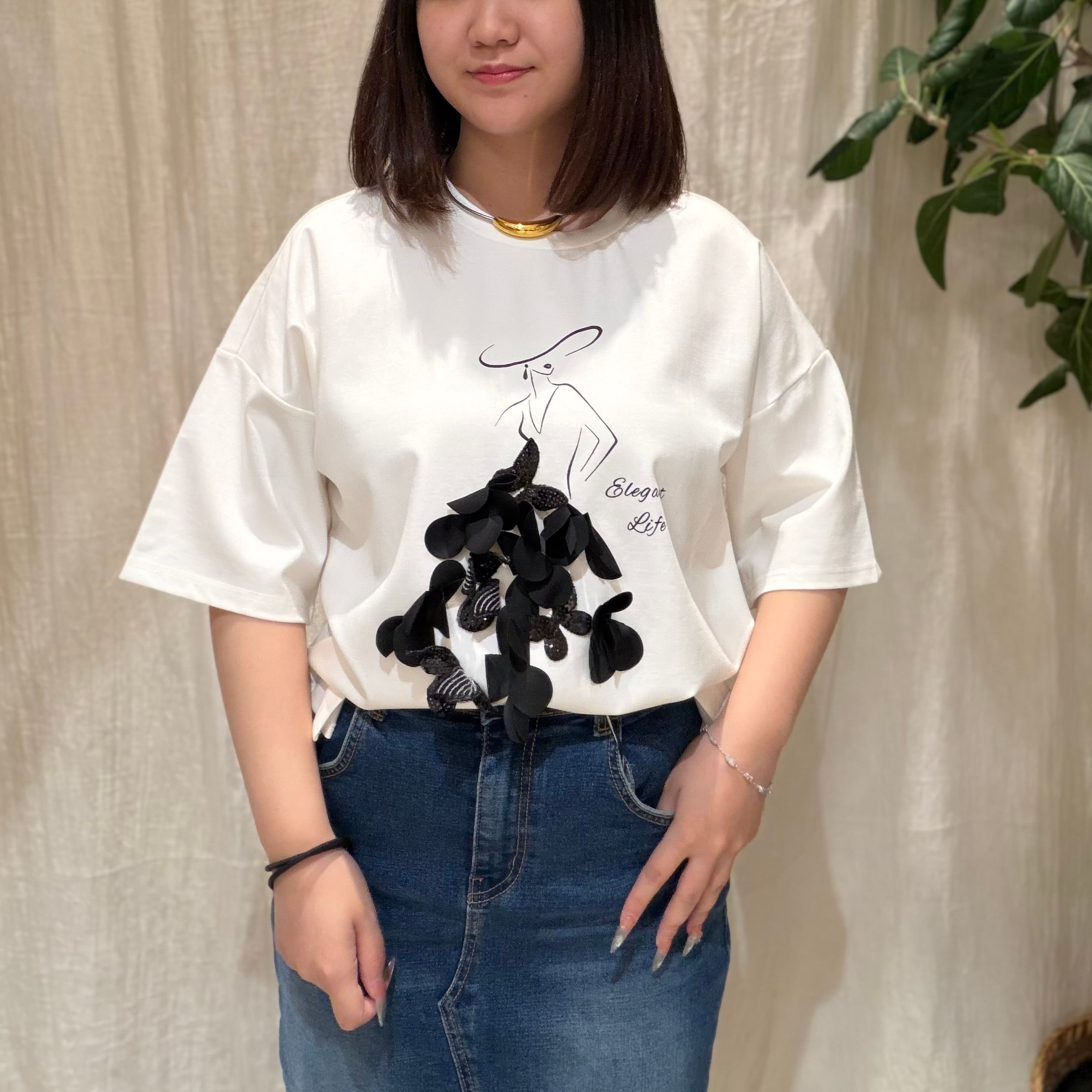 ドレスデザインTシャツ Pauline Bleu(ポリーヌブロー) | EARL