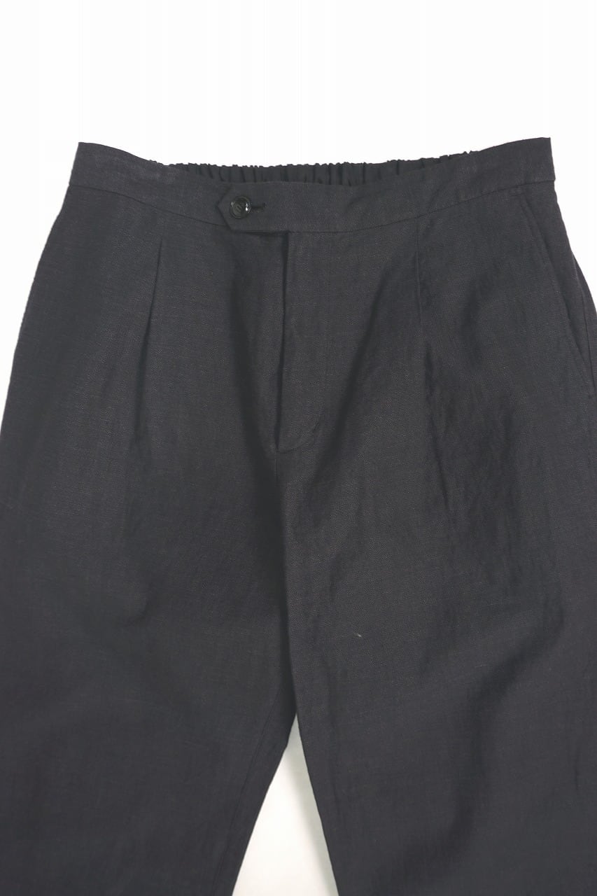 Linen Cotton Herringbone Trousers