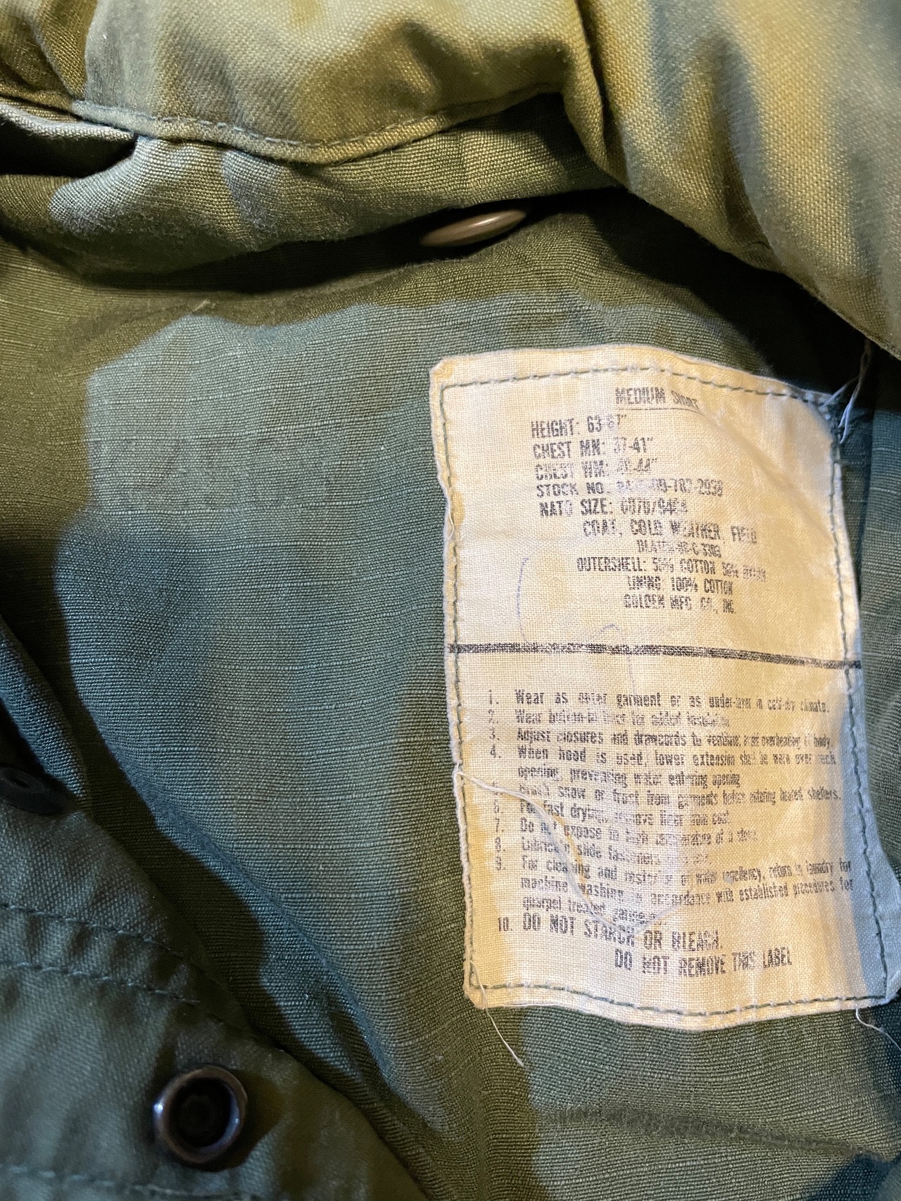 70~80s / U.S.ARMY Military / M-65 Field Jacket / REMAKE