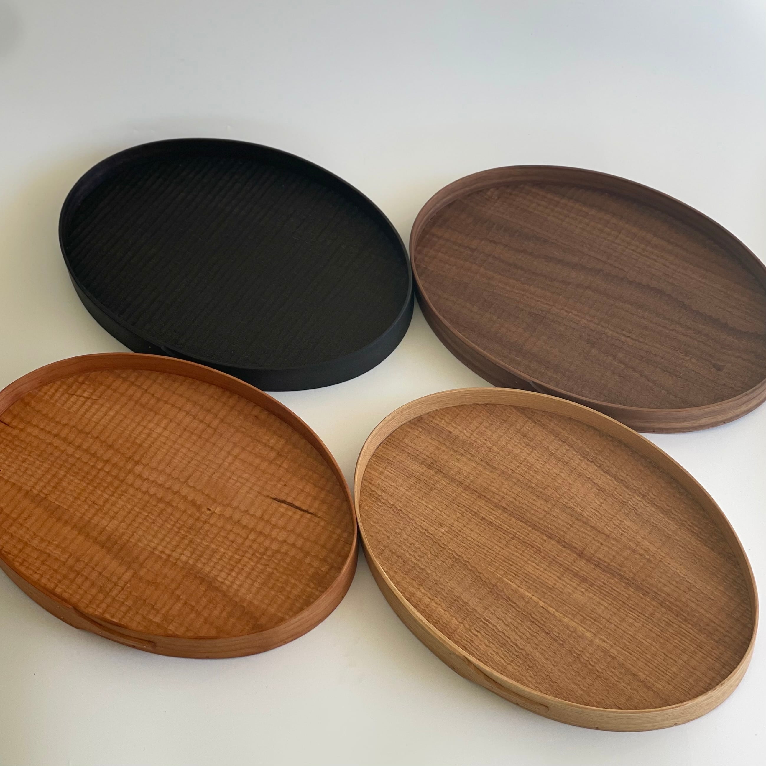 小林 克久 オーバルトレイ ブラックチェリー | Lotus roots(ロータス