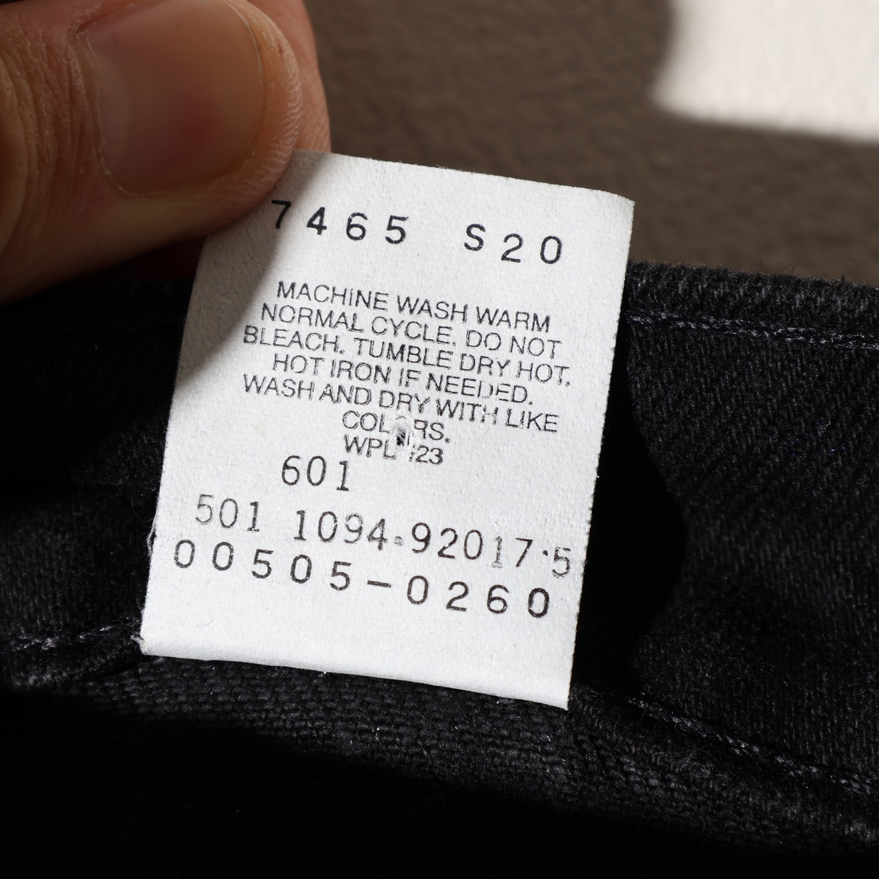 Deadstock 32×30 505-0260 USA 94年 サルファーブラックデニムパンツ Levi’s リーバイス 黒