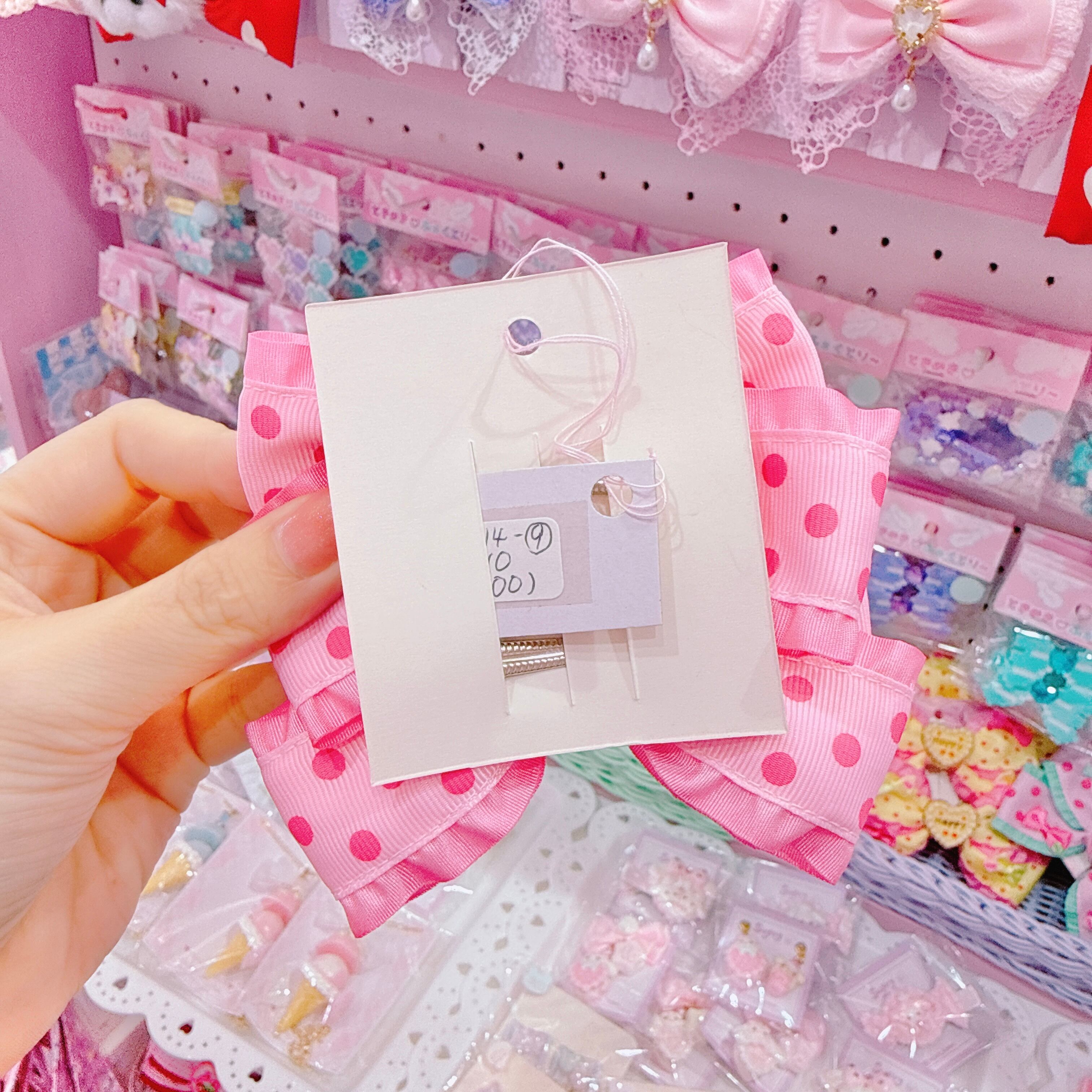 【J2】14-9ツインリボンヘアクリップ