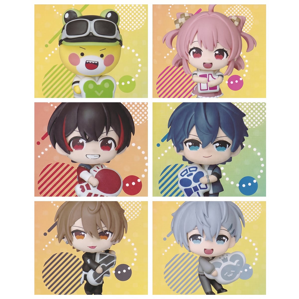 フルコンプ】 カラフルピーチ むぎゅみに コレクションフィギュア vol