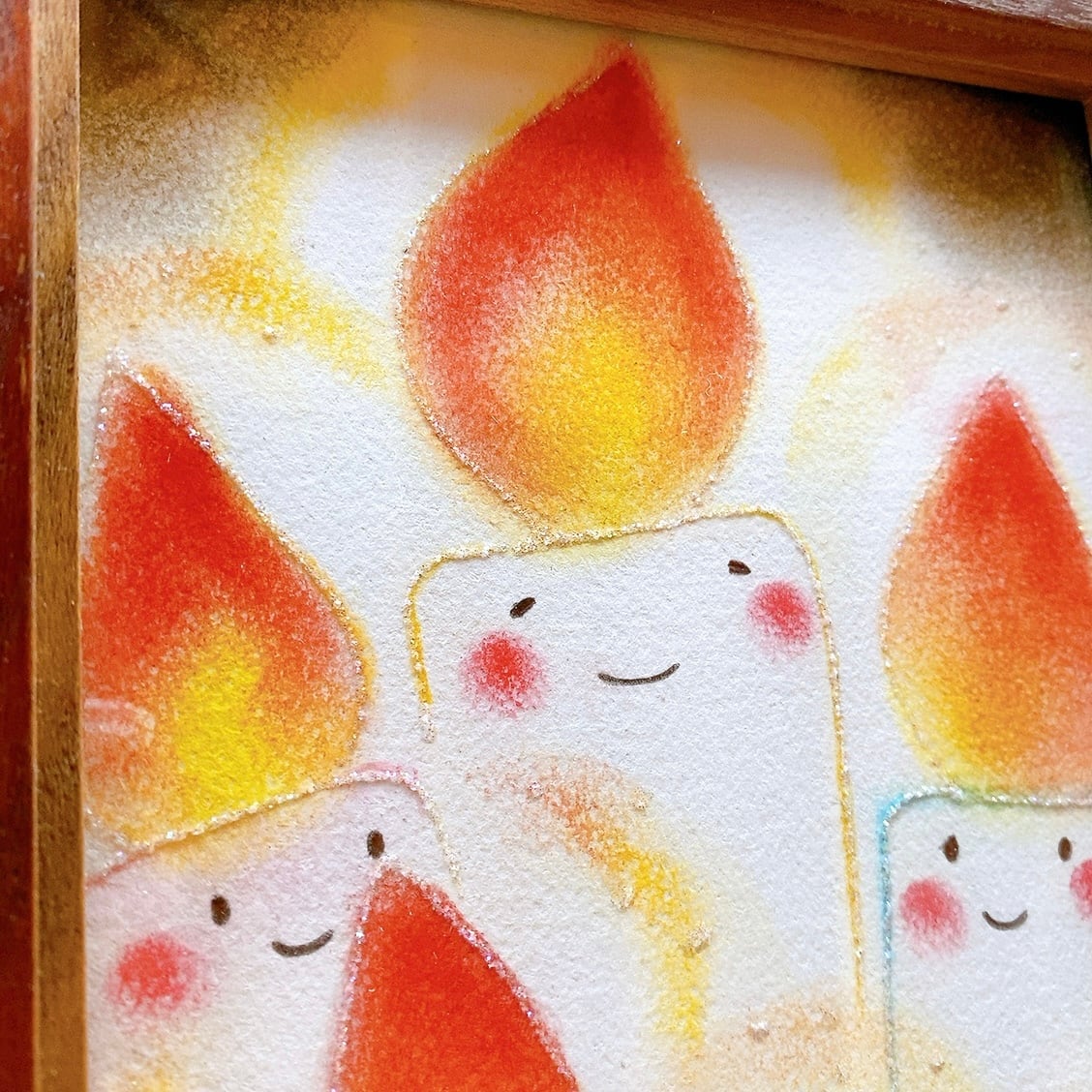 誕生日の絵 癒し ホスピタルアート ヒーリング パステル画 ギフト 歓迎