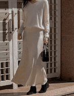 【23aw】Mermaid Satin Skirt_6colors