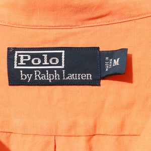 M サーモンオレンジ Caldwell Polo Ralph Lauren ポロラルフローレン 半袖開襟シャツ