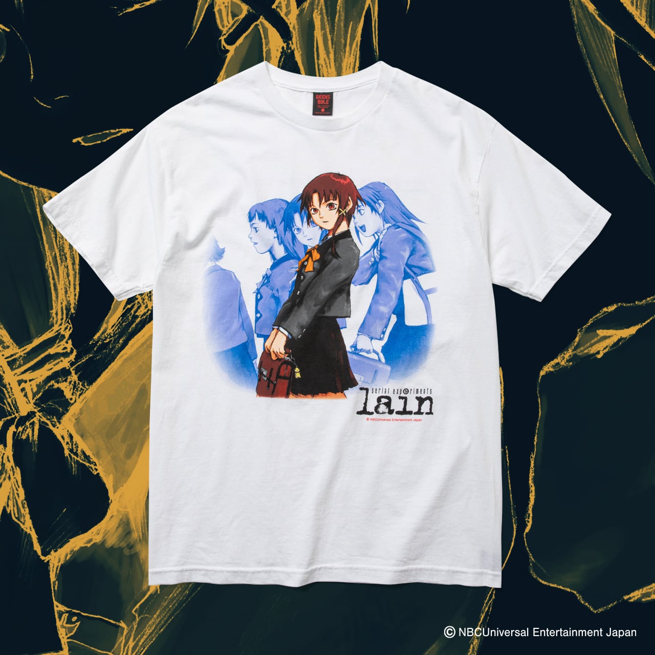 serial experiments lain × GEEKS RULE 12 SILKSCREEN PRINTING T SHIRT vol.03