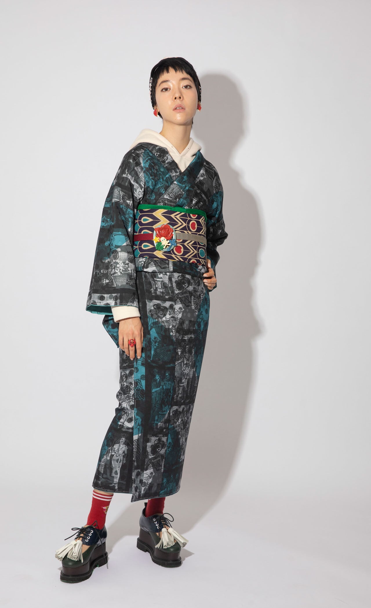 リバーシブル 西陣織京袋帯 フルムーン×ピーコック | 重宗玉緒 WEB SHOP