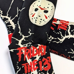 ♧【 crew socks / クルーソックス 】Friday the 13th（ 13日の金曜日 ）『 ジェイソン 』 /  靴下 / ソックス〚アメリカン雑貨 アメトイ〛