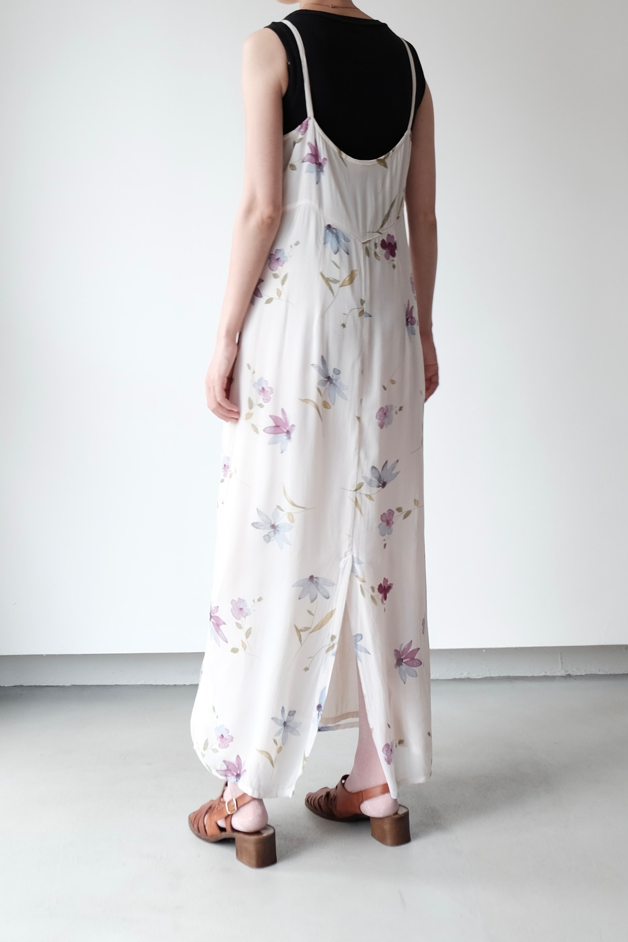 Watercolor flowers cami dress