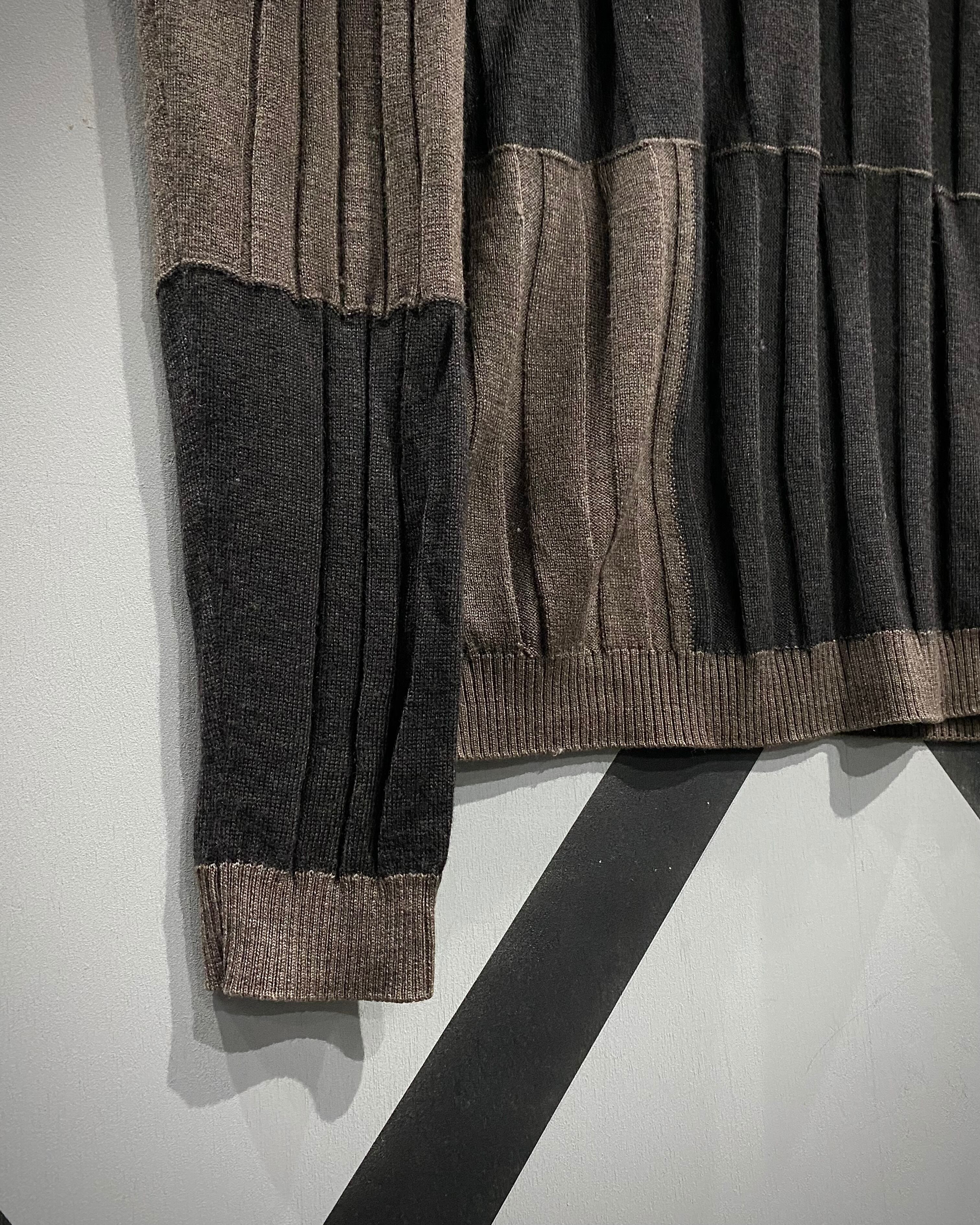X VINTAGE】“Armani Collezioni”Switching Design Pullover Knit