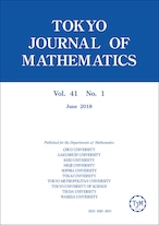 TOKYO JOURNAL OF MATHEMATICS