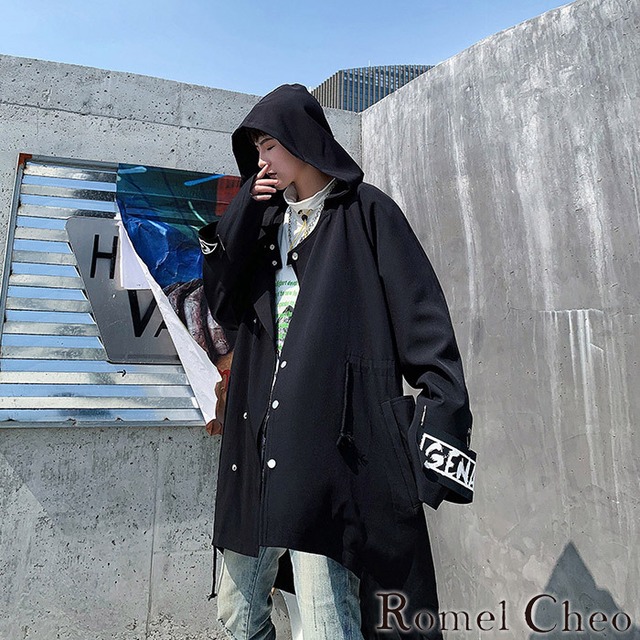 Romelcheo ポンチョストリートパーカー モッズパーカー アウター オーバーサイズ ゆったり フィッシュテール ロング丈 カジュアル モード パンク ロック ミリタリー Hiphop ストリート系 原宿系 韓国 ファッション ロメルチェオ Romelcheo Romelcheo ポンチョストリートパーカー モッズパーカー アウター オーバーサイズ ゆったり フィッシュテール ロング丈 カジュアル モード パンク ロック ミリタリー Hiphop ストリート系 原宿系 韓国 ファッション ロメルチェオ Romelcheo