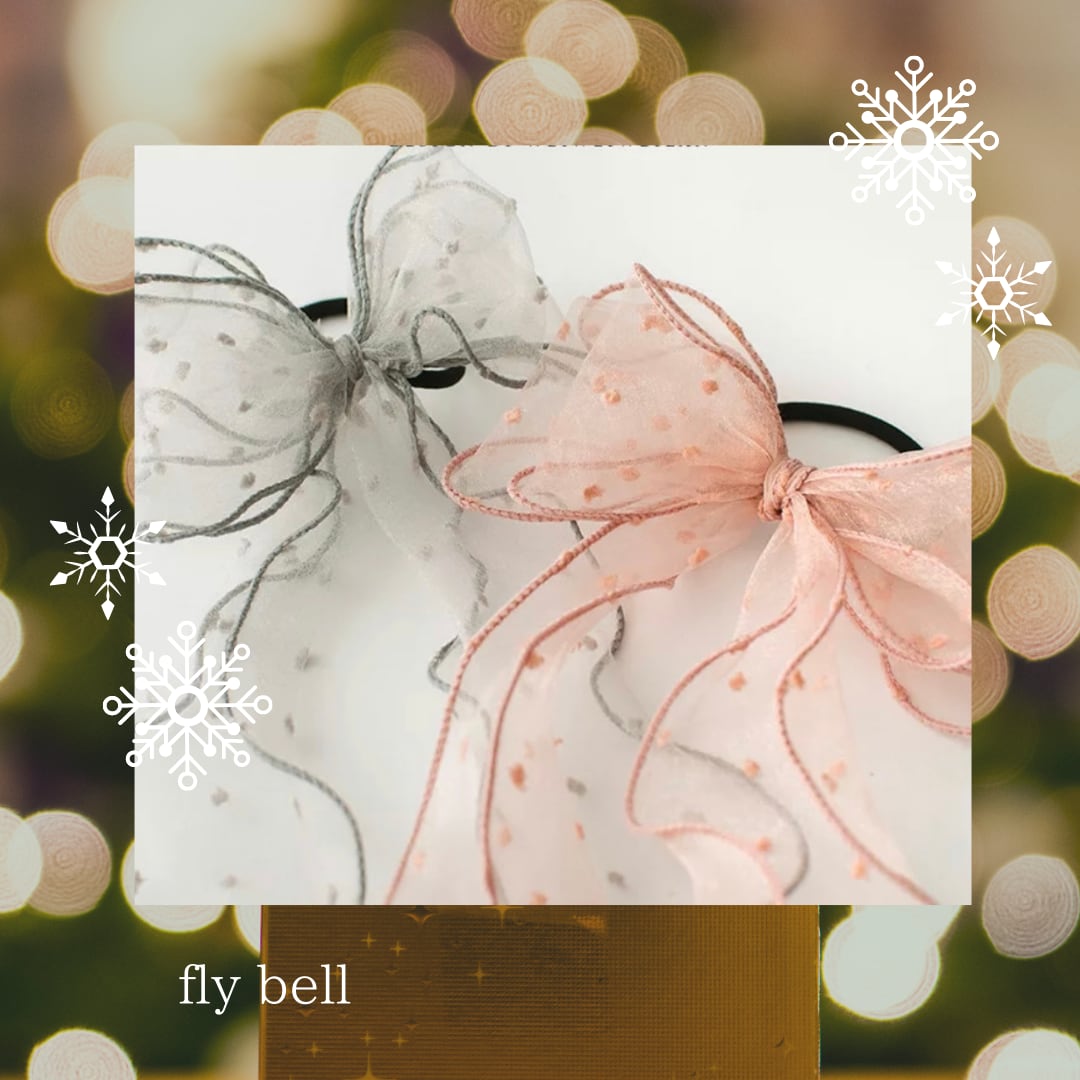 チュールリボンヘアゴム》》》》》リボン ヘアアクセサリー ヘアゴム チュール 女の子 パーティー イベント 韓国 プチプラ