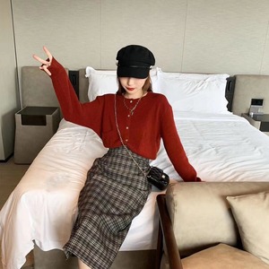 チェックタイトスカートAJ11352−1911