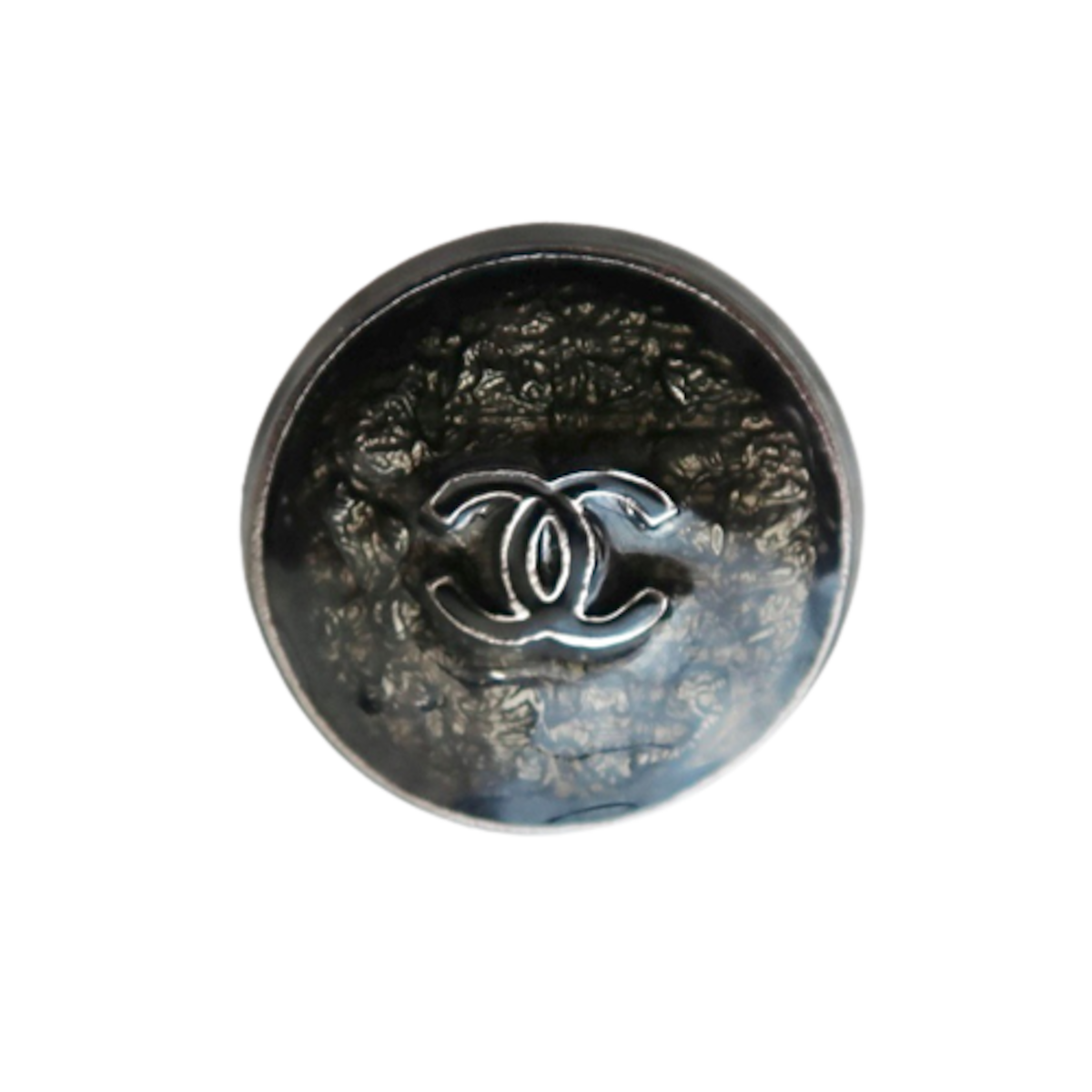 VINTAGE CHANEL BUTTON】ブラックメタルココマークボタン 18mm C-23014